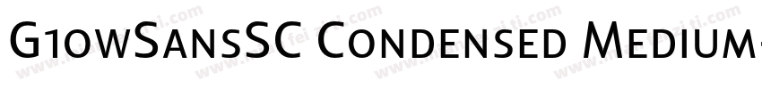 G1owSansSC Condensed Medium字体转换